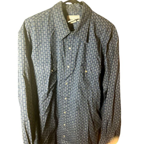 Wrangler Shirt Men's Wrangler Pear‎ Snap Long-sleeved sizeXL - Picture 1 of 3